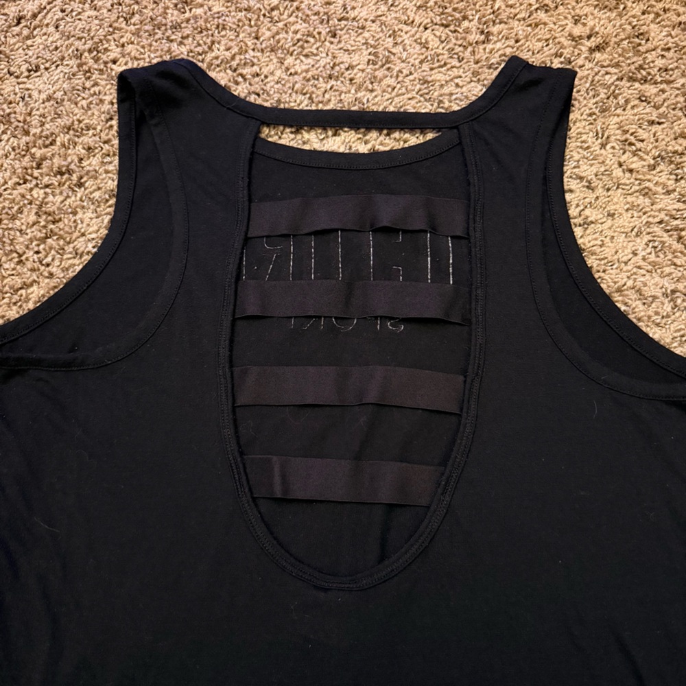 ☀️ Victoria's Secret Sport • Black Muscle Tee • Womens Lg - Picture 3 of 9